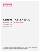 Lenovo TAB 2 A10-30 10 2 GO RAM Le manuel du propriétaire