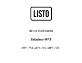 Listo BALADEUR MP3-768 Le manuel du propriétaire