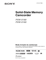 Sony PXW-X180 XDCAM PRO WIFI Le manuel du propriétaire