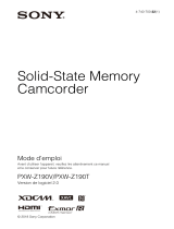 Sony HXR-MC2000 Le manuel du propriétaire
