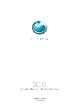 Sony Xperia X10 Manuel utilisateur