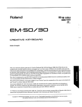 Roland EM-50 Le manuel du propriétaire