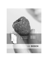 Bosch KGV36X45 Kühl-gefrierkombination Le manuel du propriétaire