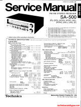 Technics SA-500 (XA) Manuel utilisateur