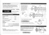 Shimano CS-HG50-9 Service Instructions