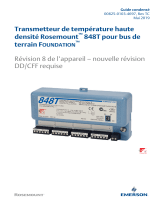 Rosemount 848T Transmetteur de température haute densité pour bus de terrain FOUNDATION Mode d'emploi