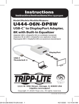 Tripp Lite Instructions - U444-06N-DP8W Mode d'emploi