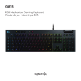 Logitech G815 LIGHTSYNC RGB Mechanical Gaming Keyboard - Setup Guide Manuel utilisateur