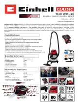 EINHELL TC-VC 18/20 Li S Kit (1x3,0Ah) Product Sheet