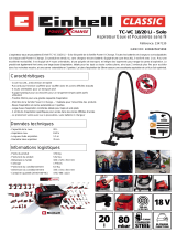 EINHELL TC-VC 18/20 Li S-Solo Product Sheet