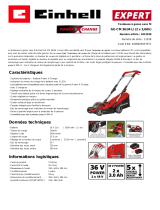 EINHELL GE-CM 36/34 Li (2 x 3,0Ah) Product Sheet