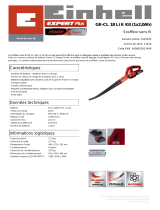 EINHELL GE-CL 18 Li E Kit (1x2,0Ah) Product Sheet