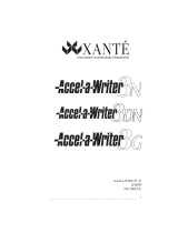 Xanté Accel a Writer 3N Mode d'emploi