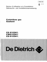De Dietrich CS6103H1 Le manuel du propriétaire