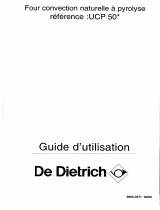 De Dietrich UCP502E1 Le manuel du propriétaire