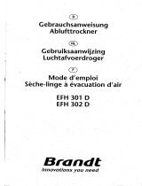 Groupe Brandt EFH302D Le manuel du propriétaire