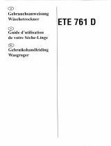 Brandt ETE761D Le manuel du propriétaire