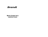 Brandt WFE0610 Le manuel du propriétaire