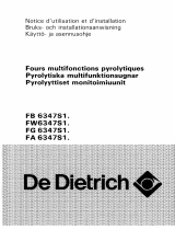 De Dietrich FW6347S1 Le manuel du propriétaire