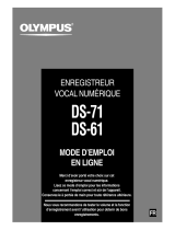 Olympus 142005 - DS 61 2 GB Digital Voice Recorder Le manuel du propriétaire