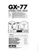 Akai GX-77 Manuel utilisateur