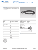 Baumer Connector M23 (S2BG17), 1 m cable (ATD) Fiche technique