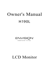 Envision H190L Le manuel du propriétaire