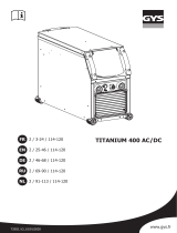 GYS TIG TITANIUM 400 AC/DC TRI Le manuel du propriétaire