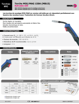 GYS MIG TORCH 150A - 3M (TC Ø 0.8 mm M6) Fiche technique