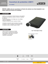 GYS WELDING PROTECTION COVER (1300°C/2400°F - 427g/m² - 2x1.80m) Fiche technique