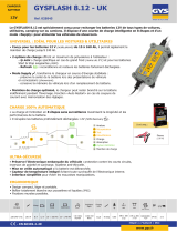 GYS GYSFLASH 8.12 Fiche technique