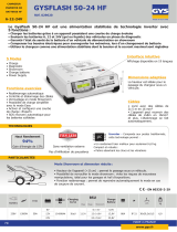 GYS GYSFLASH 50.24 HF (5.0m cables) Fiche technique