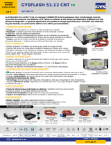 GYS GYSFLASH 51.12 CNT (2,5M CABLES) Fiche technique