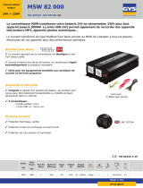 GYS INVERTER MSW82000 - 24V (2000W MODIFIED WAVE) Fiche technique