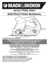 Black & Decker Accu-Trac Saw SCS600 Manuel utilisateur