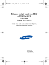 Samsung SGH-D606 Le manuel du propriétaire