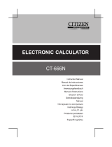 Citizen CT-666N Manuel utilisateur