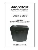 Aleratec DVD/CD Shredder XC Manuel utilisateur