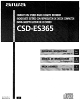 Aiwa CSD-ES365 Manuel utilisateur