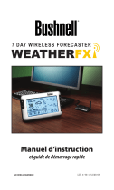 Bushnell Weather FXi 7-Day Internet Forecaster (Full Manual / French) Le manuel du propriétaire