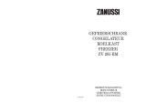 Zanussi FREEZER ZV 47 Le manuel du propriétaire