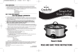 Crock-Pot SCVP6009A1-CN SMART POT SLOW COOKER Le manuel du propriétaire