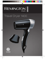 Remington D2400 Travel Dryer 1400 Le manuel du propriétaire