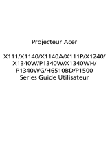Acer P1500 Manuel utilisateur