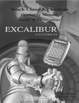 Excalibur TOUCH CHESS & CHECKERS 404-2 Manuel utilisateur