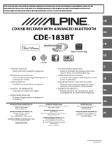 Alpine CDE-183BT Le manuel du propriétaire
