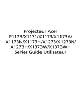 Acer X1173A Le manuel du propriétaire