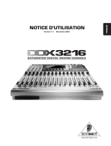 Behringer DDX 3216 Le manuel du propriétaire