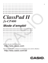 Casio ClassPad 101 Le manuel du propriétaire