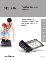 Belkin ADAPTATEUR FIREWIRE POUR ORDINATEUR PORTABLE #F5U513VEA1 Le manuel du propriétaire